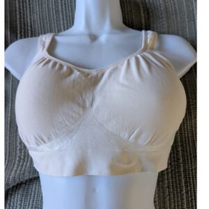 TRUEKIND Daily Comfort Wireless Shaper Bra Ivory Chai 10022 ‎ Size Large
